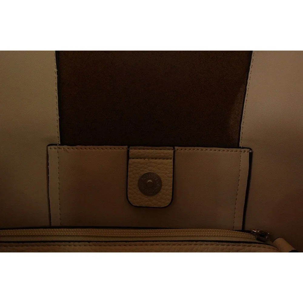 K. Carroll Ivory Vegan Leather RFID Crossbody Organizer 2-In-1 Handbag Set NWT